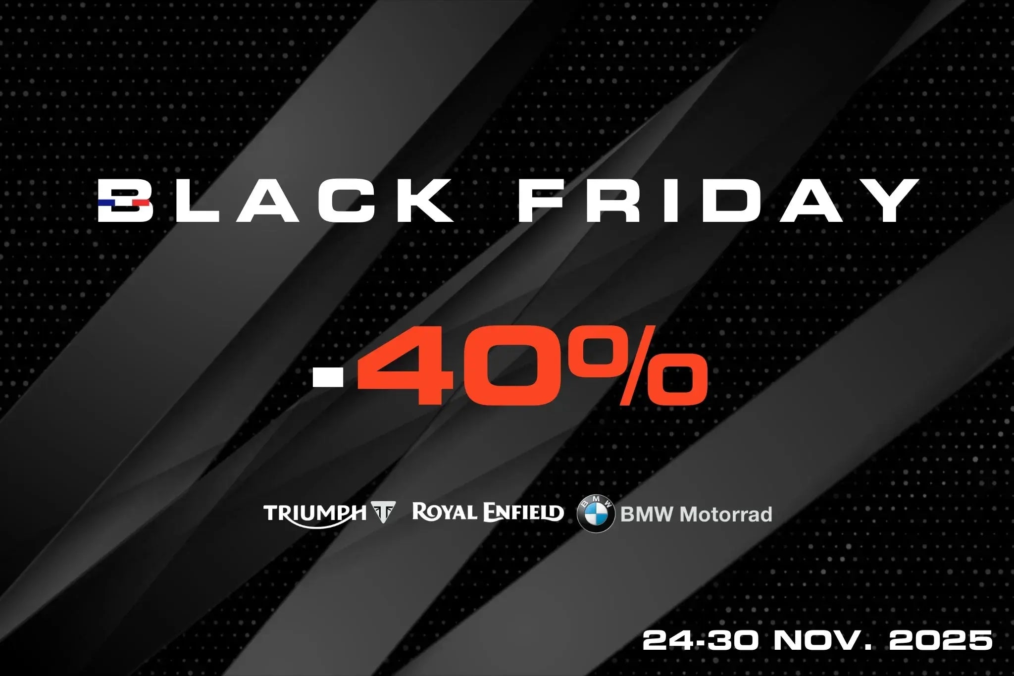 Black Friday 2025 FCR Accessoires : accessoires moto Triumph, BMW et Royal Enfield