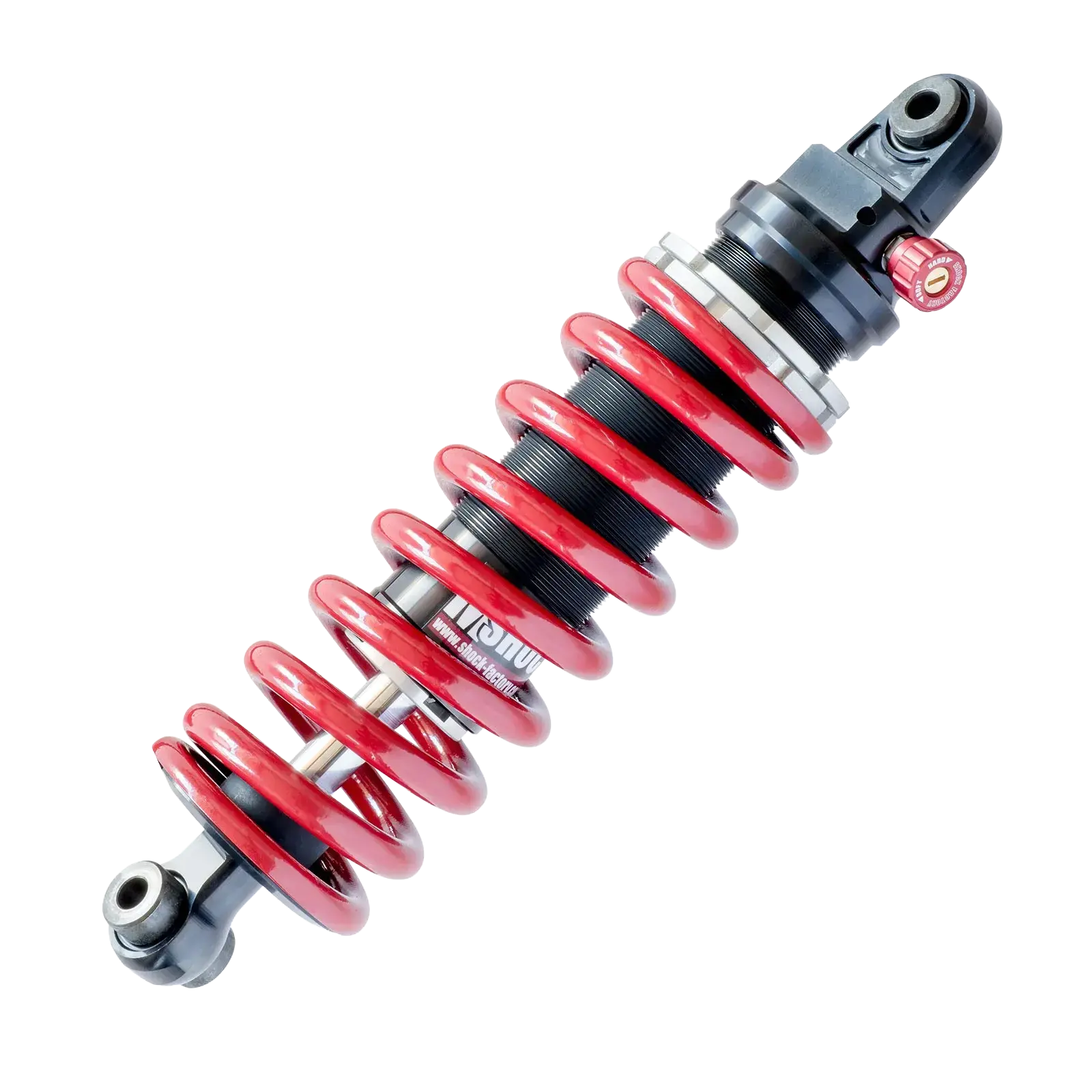 Amortisseur rouge Shock Factory pour moto Triumph