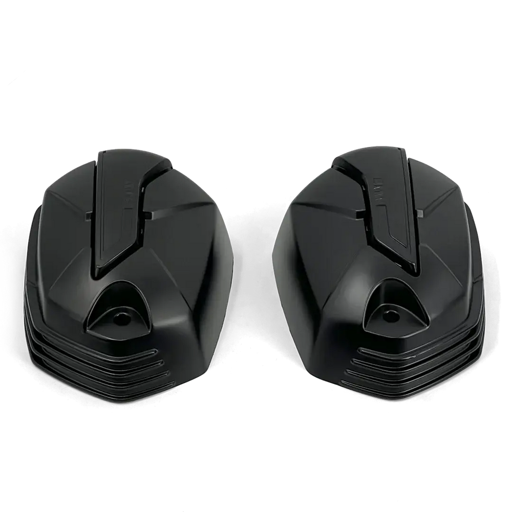 Caches culbuteurs noirs d’origine BMW pour BMW R nineT 2020+ – paire complète flat twin boxer finition noire texturée