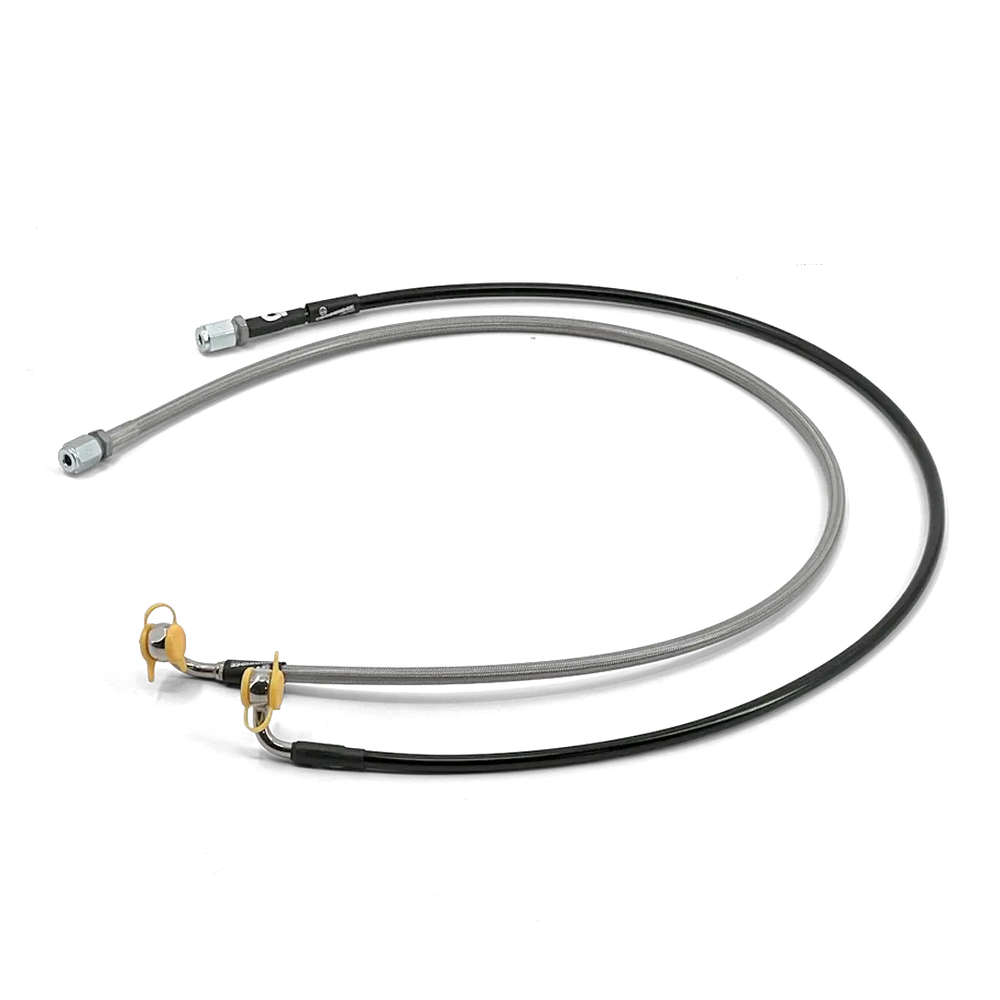 Durite de frein Banjo 90° FCR Accessoires pour Triumph Modern Classics, flexible aviation avec raccord coudé 90°