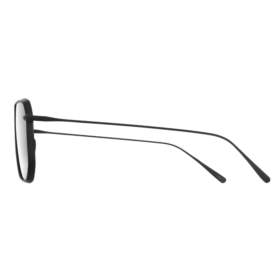 Lunettes soleil moto Brett Ed Sun Gun vert kaki - vue de profil branches titane ultrafines
