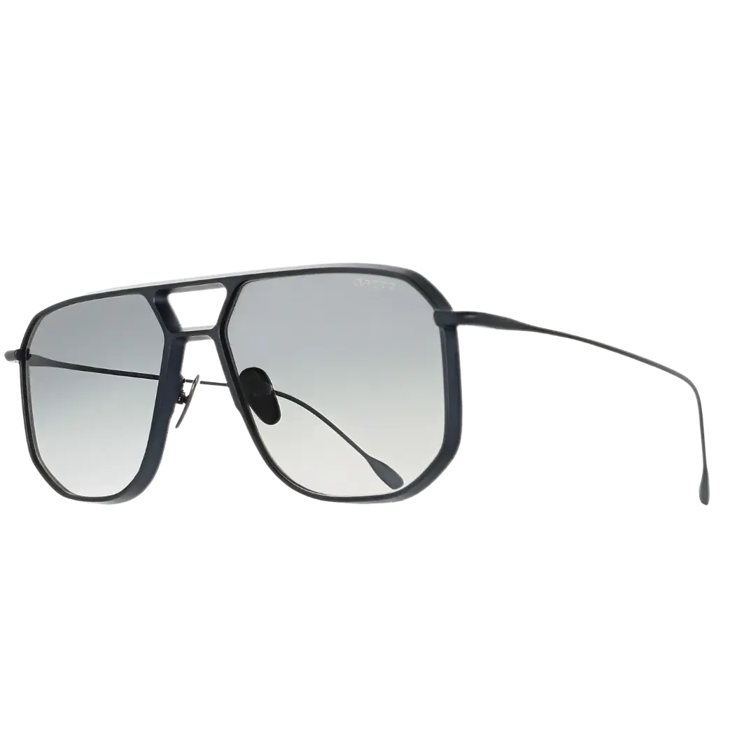 Lunettes soleil moto Brett Ed Sun Marine - vue trois quarts collection Streamline aéronautique
