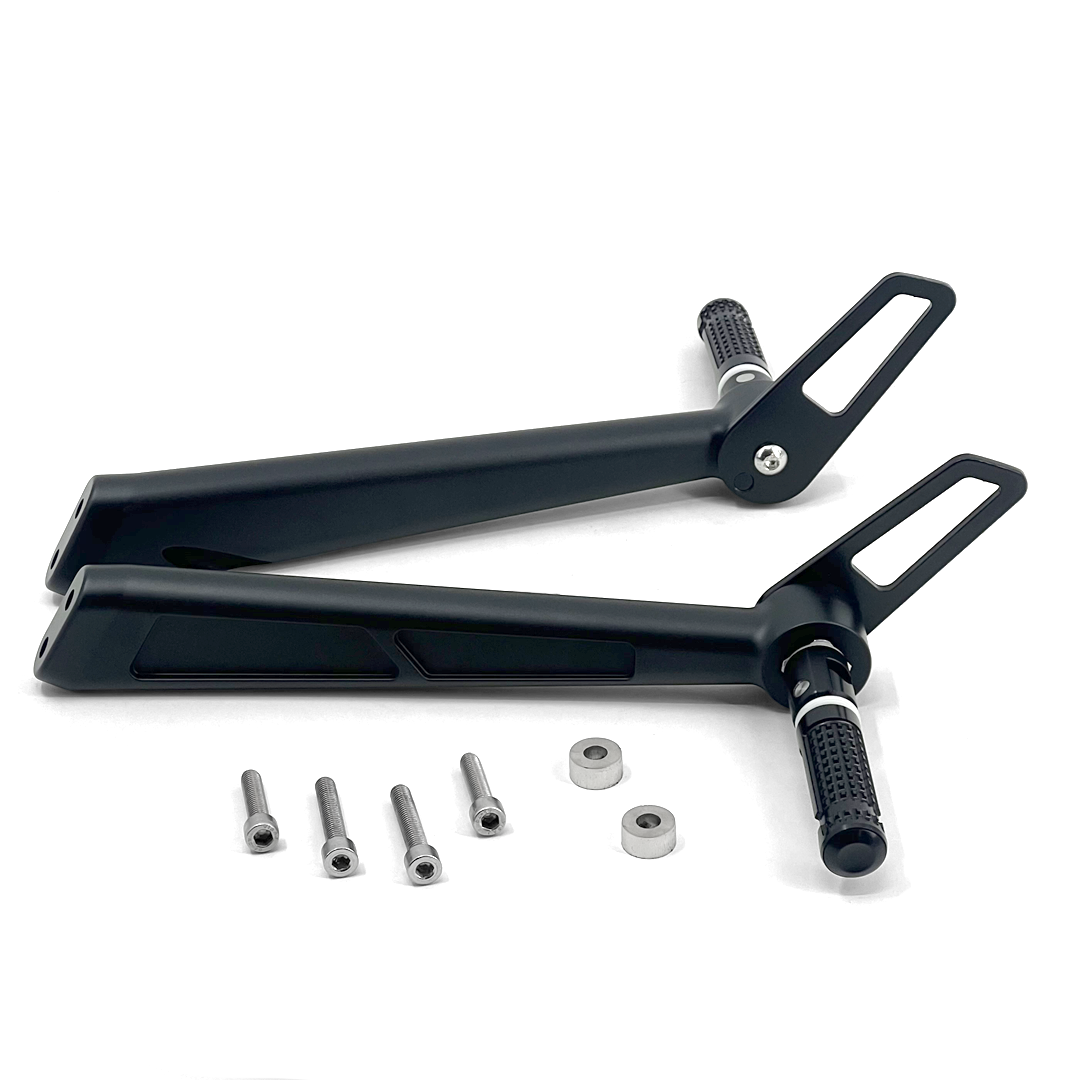 Kit supports repose-pieds arrière FCR BMW R nineT avec visserie et entretoises