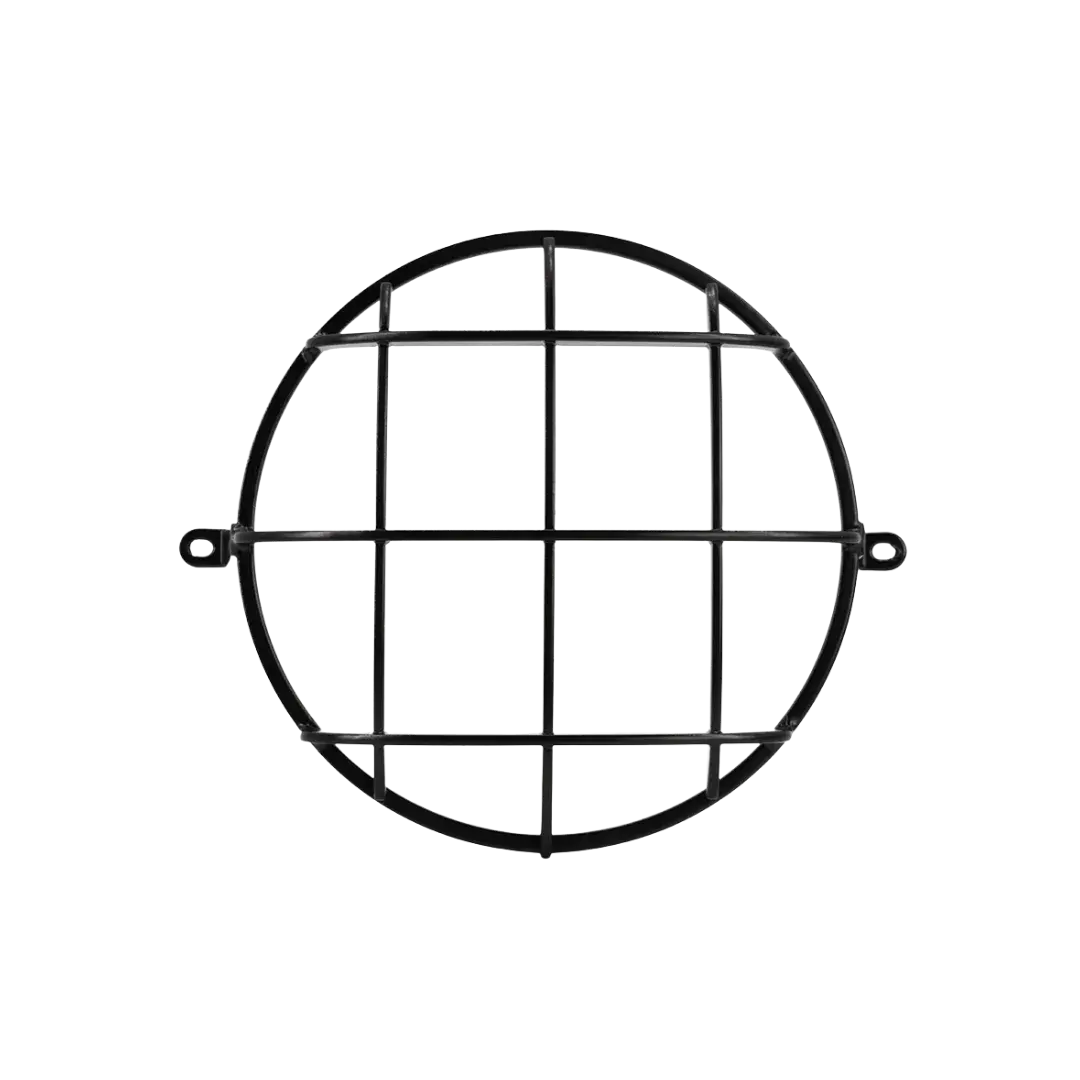 Grille de protection de phare noire BMW nineT Urban G/S FCR Accessoires – vue avant, structure acier haute résistance inspirée Adventure et Scrambler.