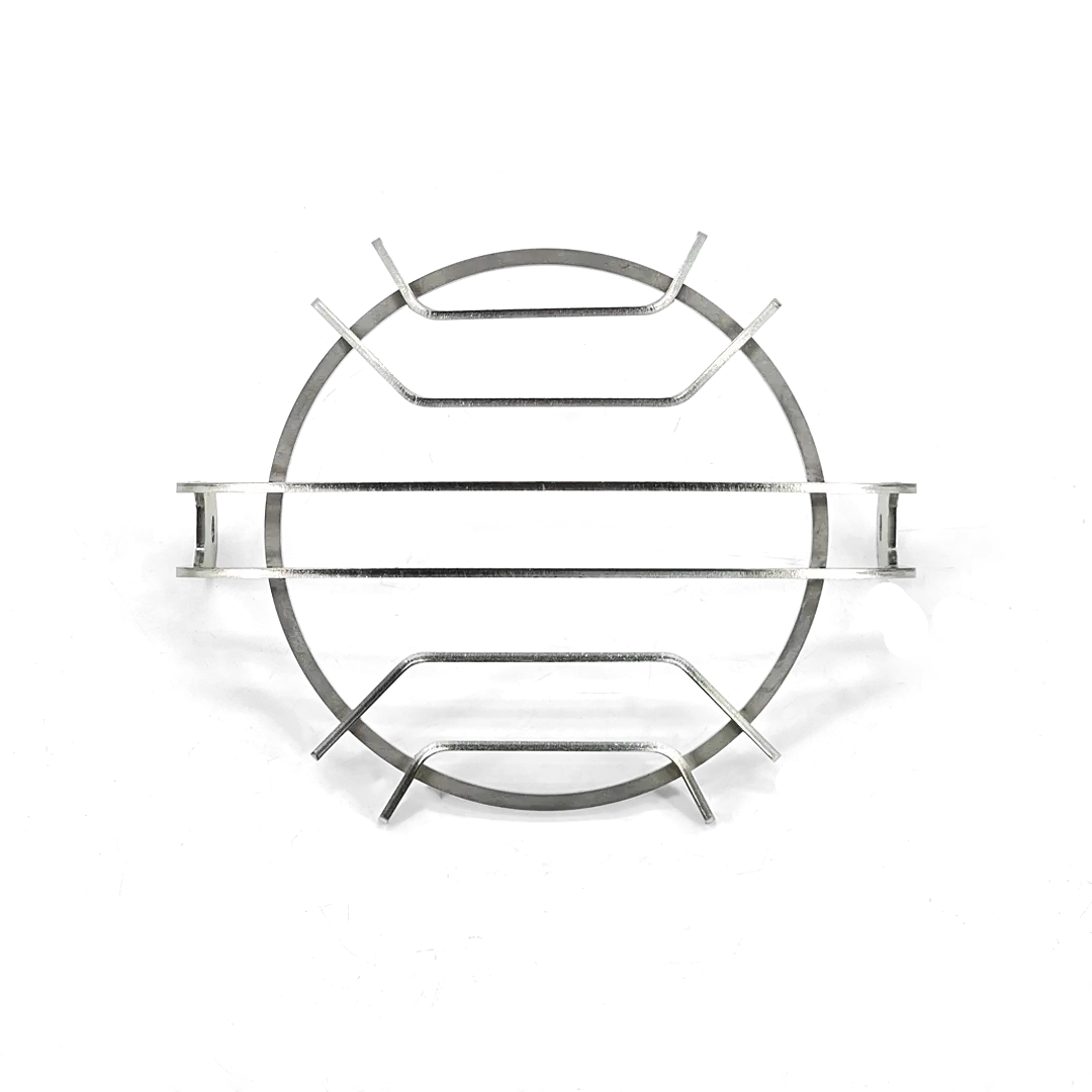 Grille de phare Triumph Scrambler 400 X et XC en inox brossé - vue de face