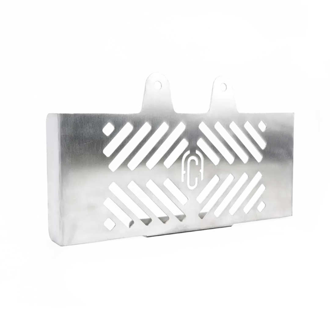 Grille de Radiateur a Retours BMW R NineT FCR Original - finition brossee vue de trois quarts