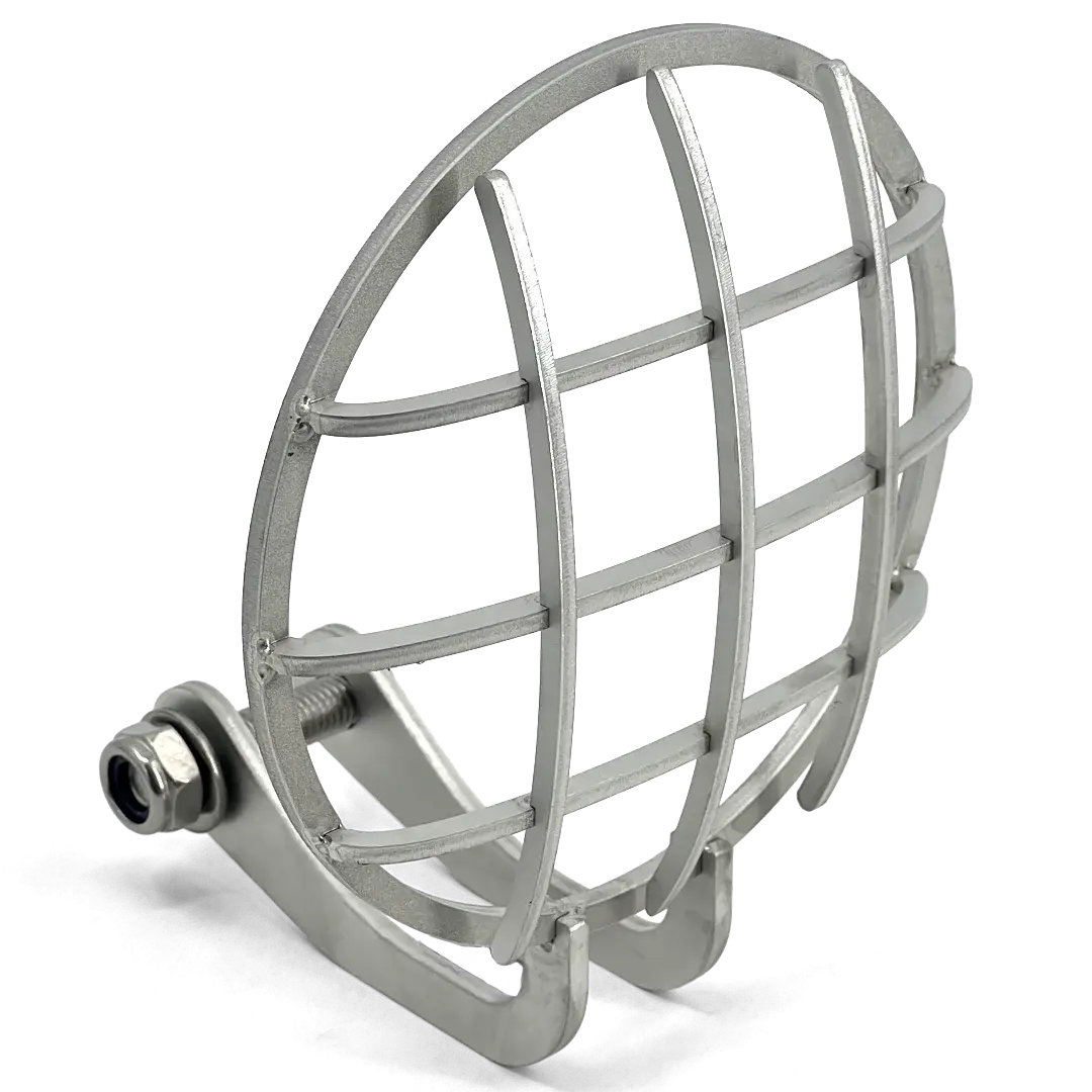 Headlight Grill FCR Accessoires for Triumph Bobber - mat aluminum finish, made in France from stainless steel.