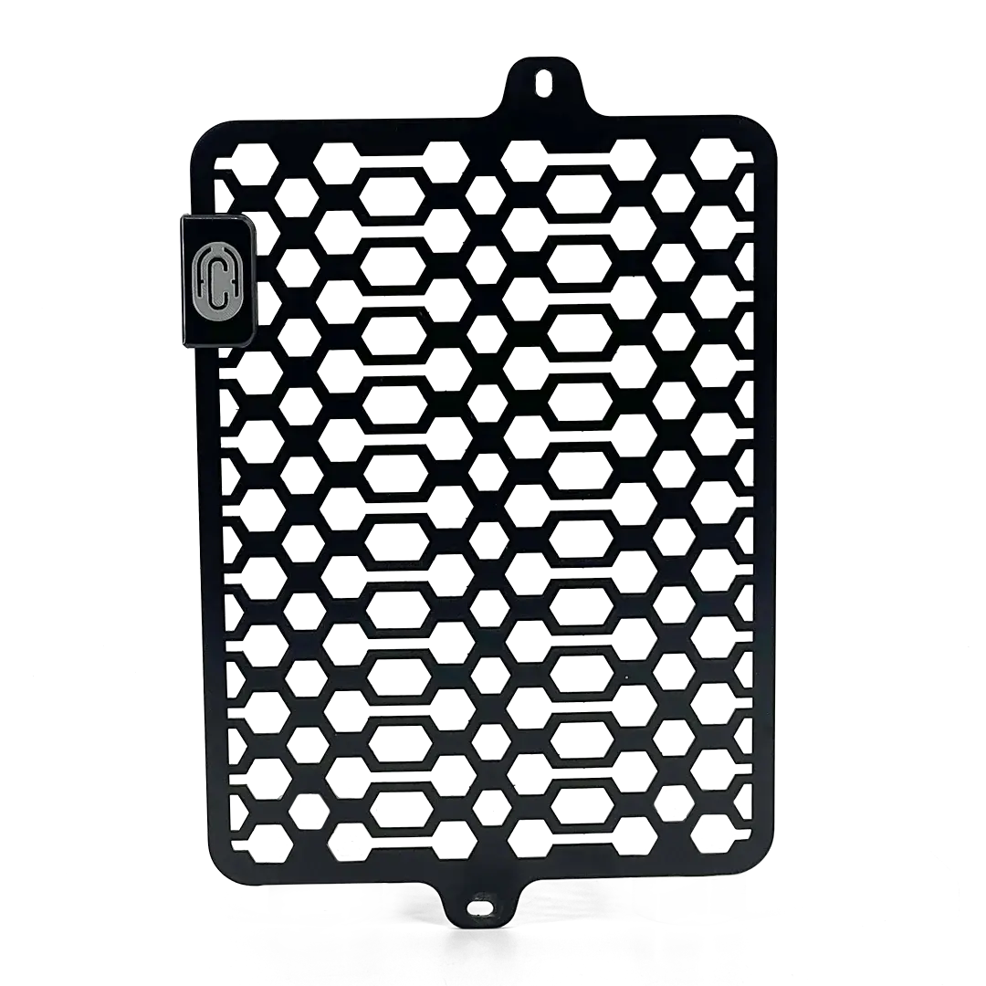 Grille de radiateur aluminium noir Triumph Speed 400 2024 motif hexagonal