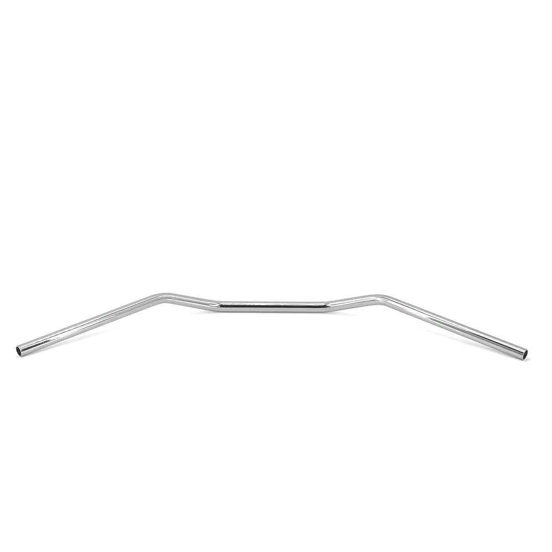 Guidon Alienor chromé Ø22mm pour préparation moto - vue générale fond blanc