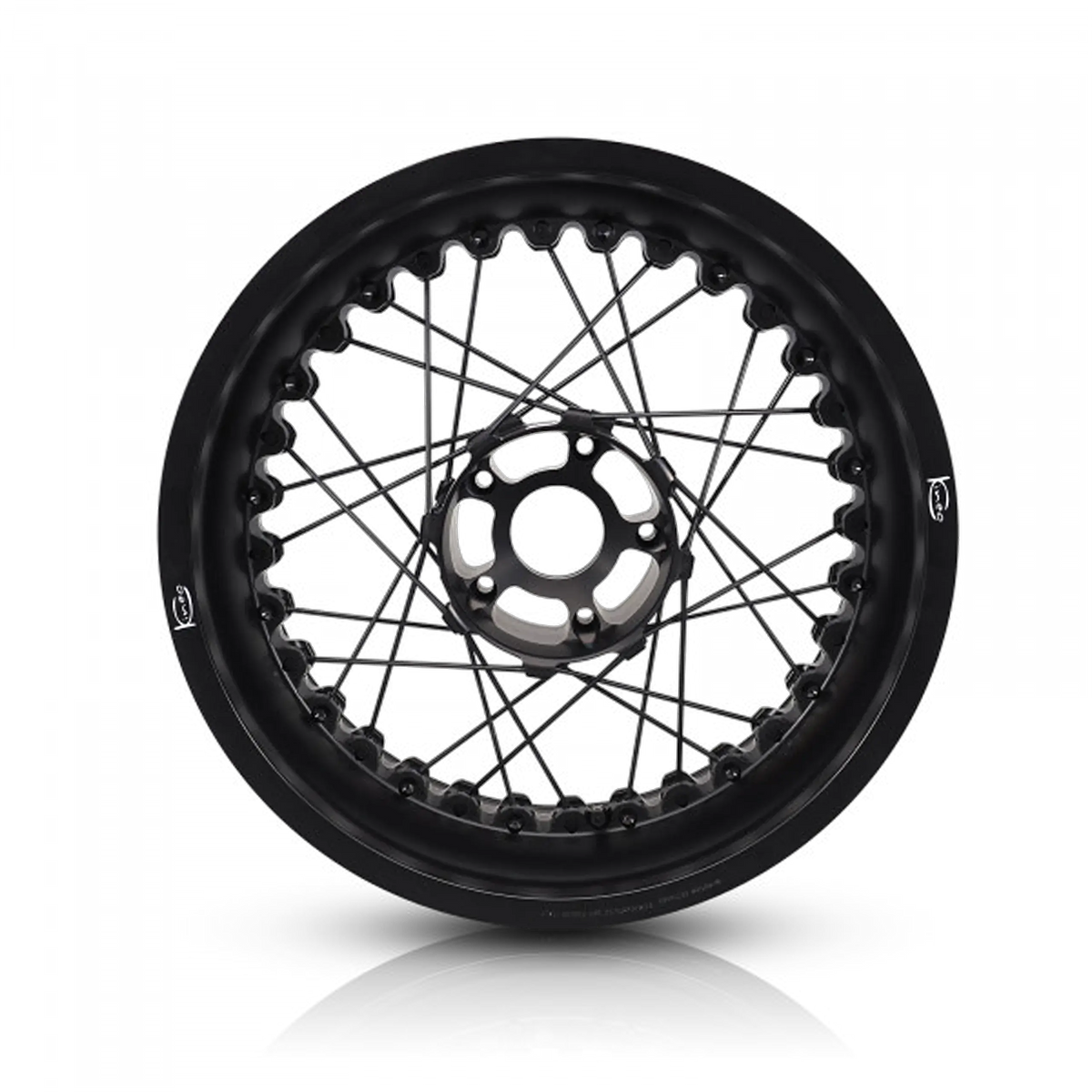 Jante avant Kineo a rayons noir face moyeu Triumph Bonneville T100 FCR Accessoires