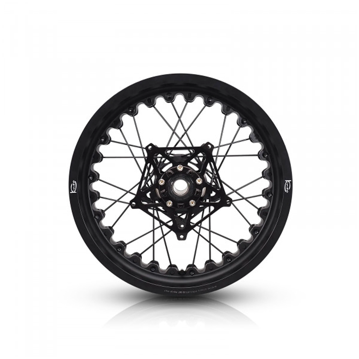 Jante arriere Kineo a rayons noir moyeu etoile Triumph Thruxton 1200 FCR Accessoires