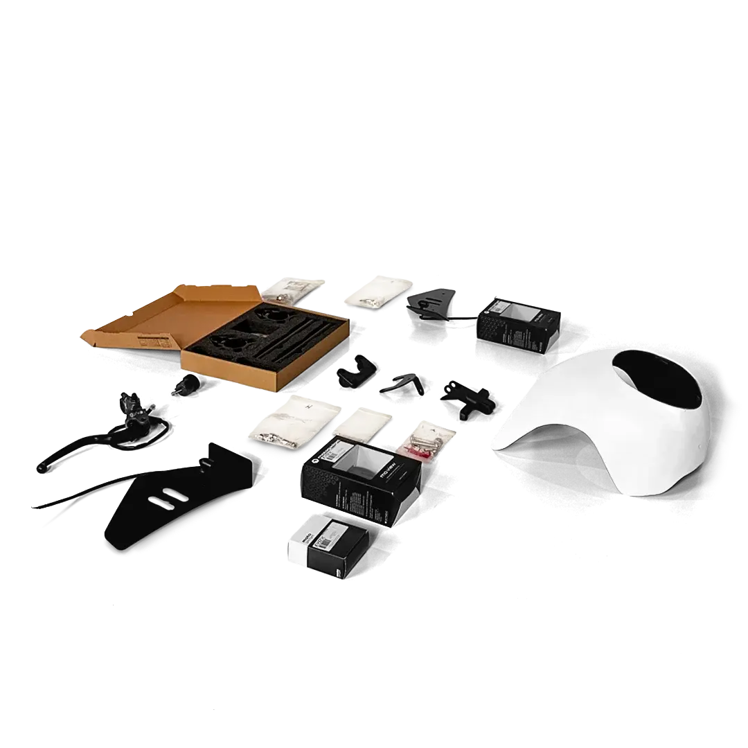 Kit avant Trident 660 RS brut FCR Original – composants non peints pour personnalisation complète