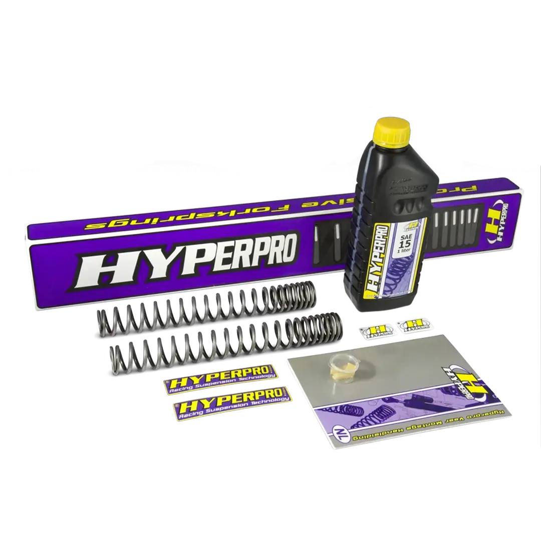 Kit ressorts de fourche progressifs FCR Accessoires pour Triumph Rocket 3 – suspension avant optimisée pour une tenue de route et un freinage améliorés.