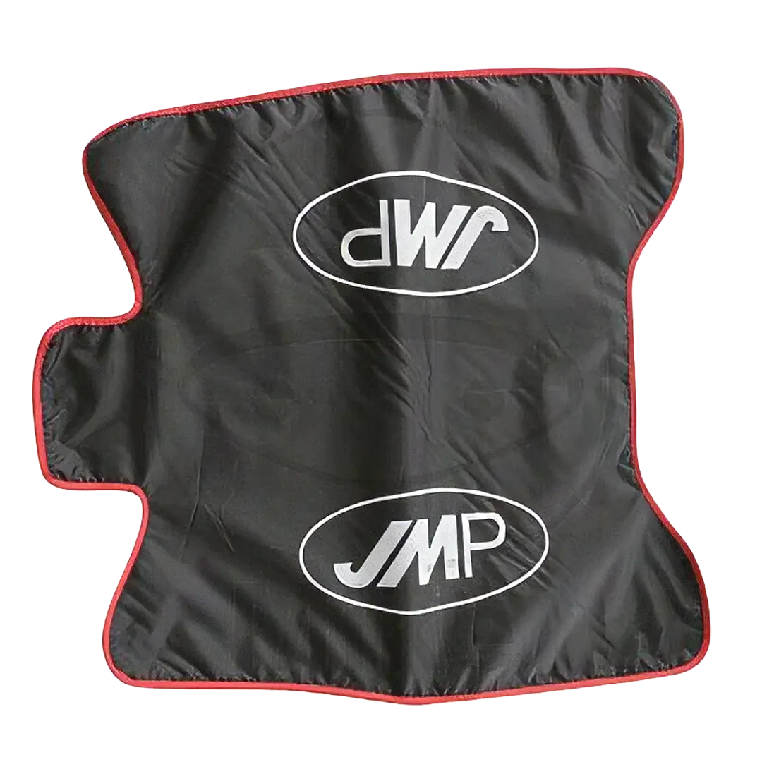 Protège-réservoir moto universel JMP en nylon antidérapant, vue à plat