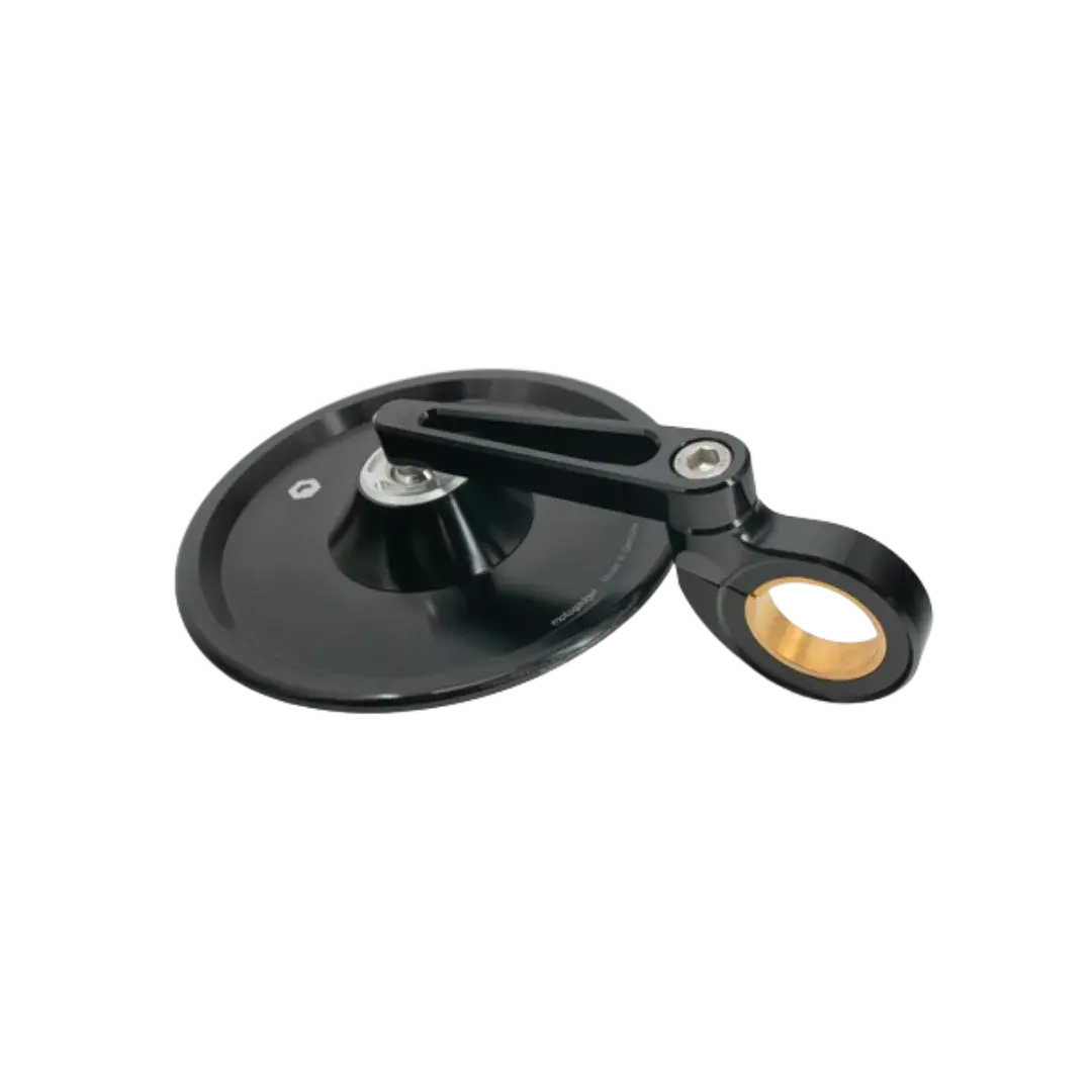 Rétroviseur moto universel Classic FCR Accessoires en finition aluminium brossé, design vintage élégant pour préparations café racer et scrambler.