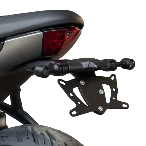 Triumph Trident 660 trois quarts arriere support de plaque clignotants FCR FCR Accessoires