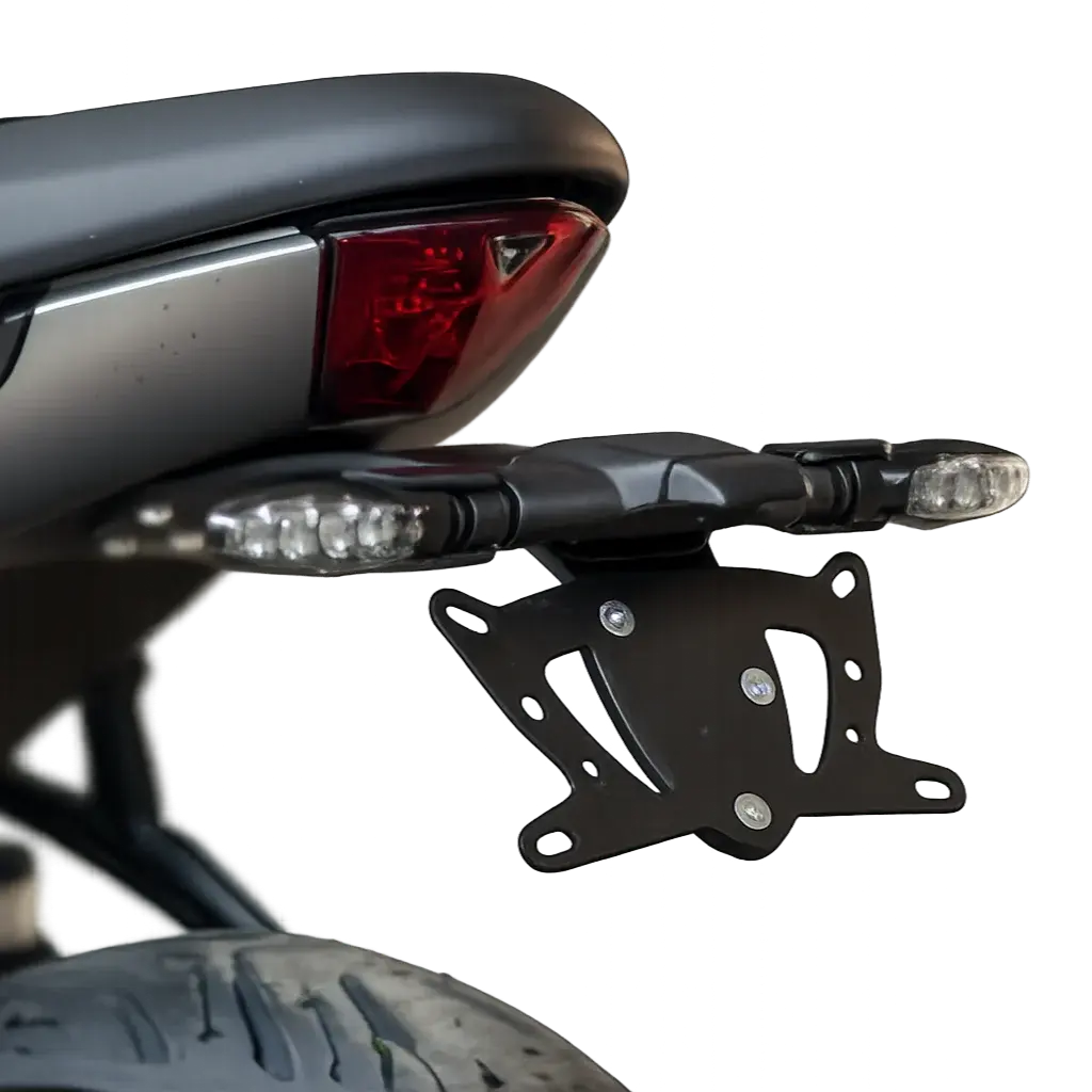 Support de plaque deporte aluminium clignotant origine Triumph Trident 660 FCR Accessoires