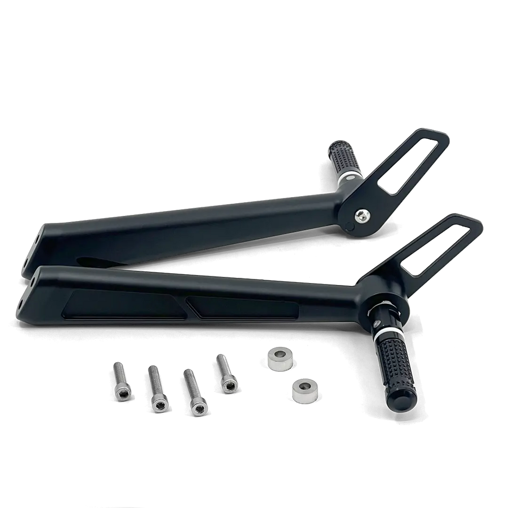 Kit supports repose-pieds arrière FCR BMW R nineT avec visserie et entretoises