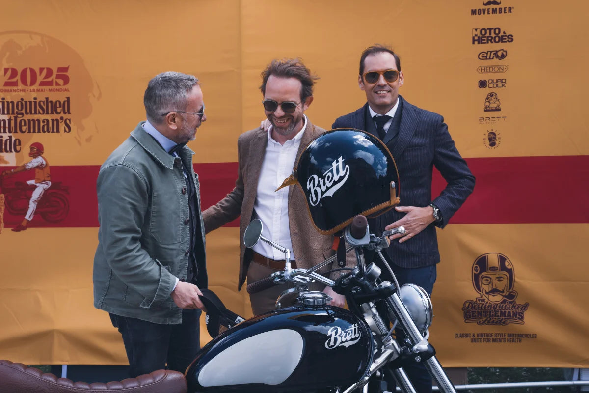 Motorradsonnenbrillen Brett Eyewear - Treffen der Geschäftsleitung von FCR Original und Brett Eyewear, Partnerschaft 2025
