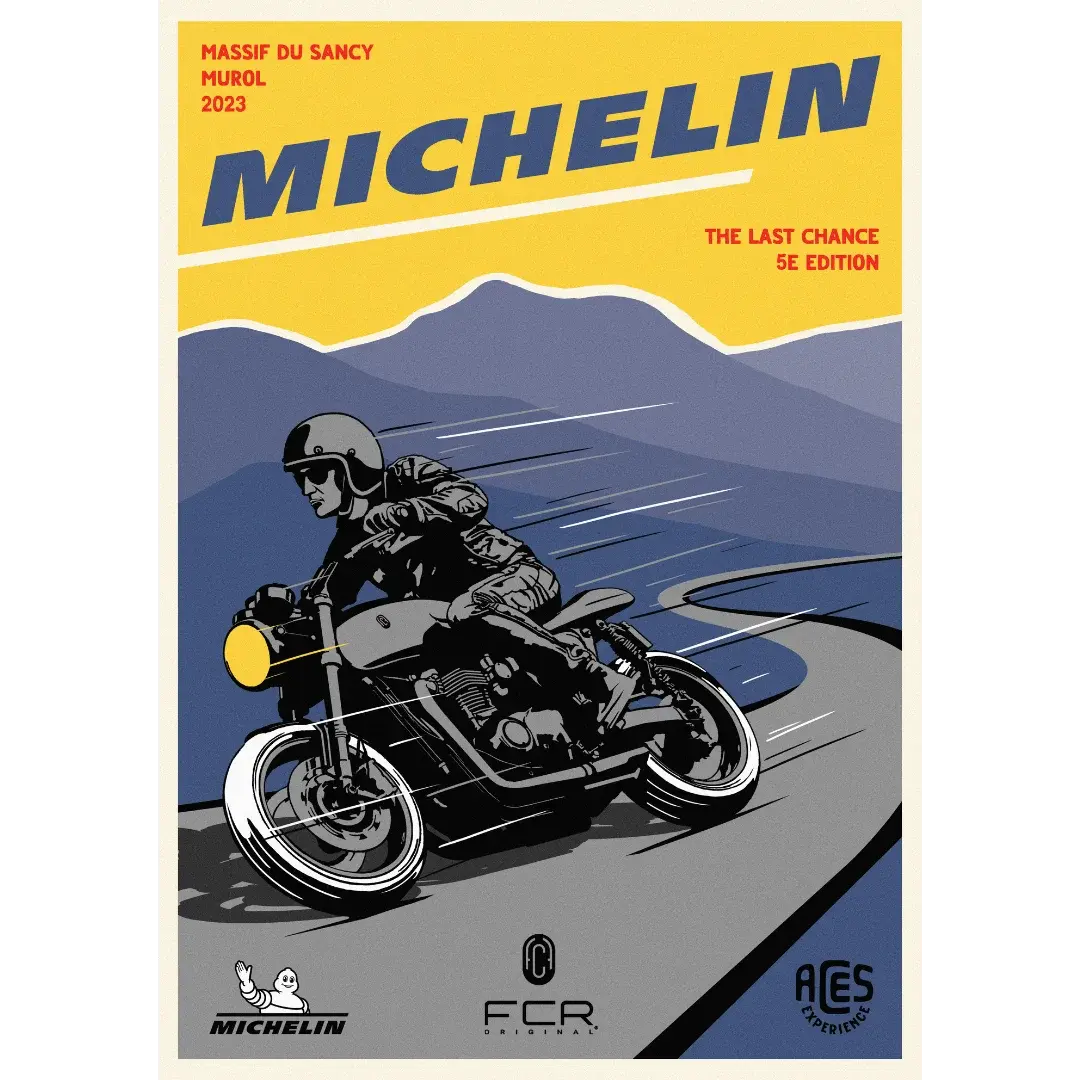 Affiche Moto Vintage | Michelin × FCR Original 