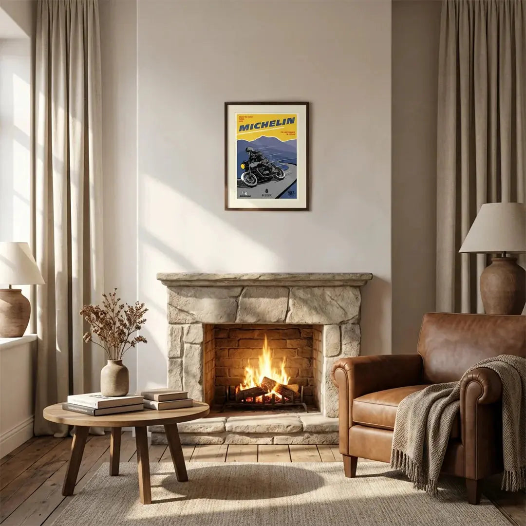 Affiche Moto Vintage | Michelin × FCR Original 