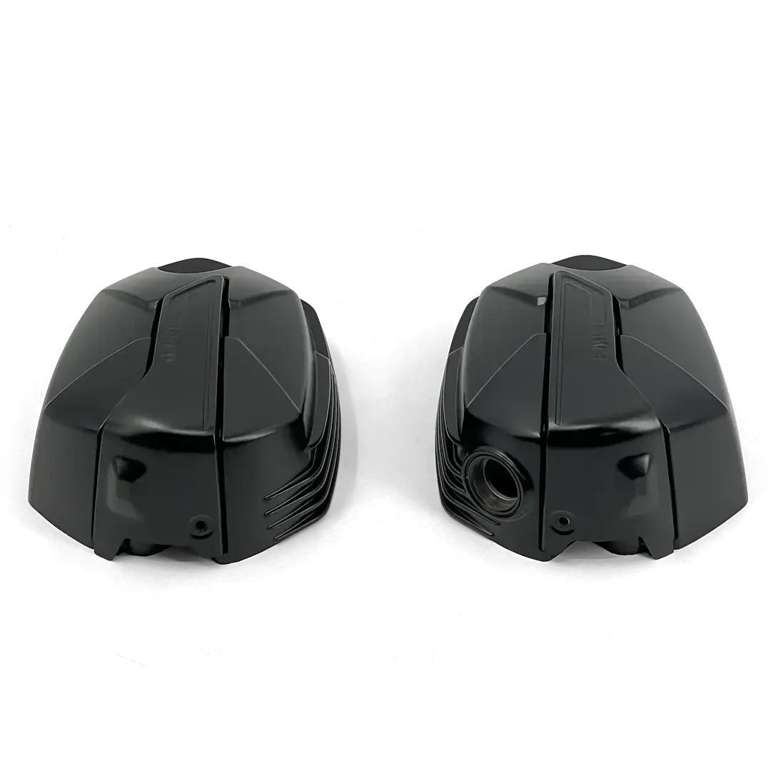 Paire de caches culbuteurs noirs BMW R nineT 2020+ – remplacement direct couvre-culasses aluminium origine