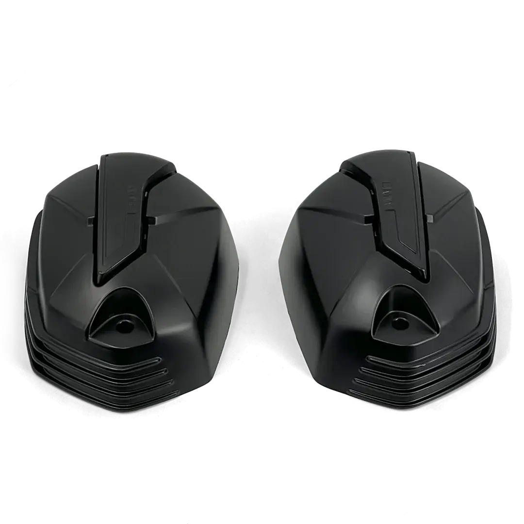 Caches culbuteurs noirs d’origine BMW pour BMW R nineT 2020+ – paire complète flat twin boxer finition noire texturée
