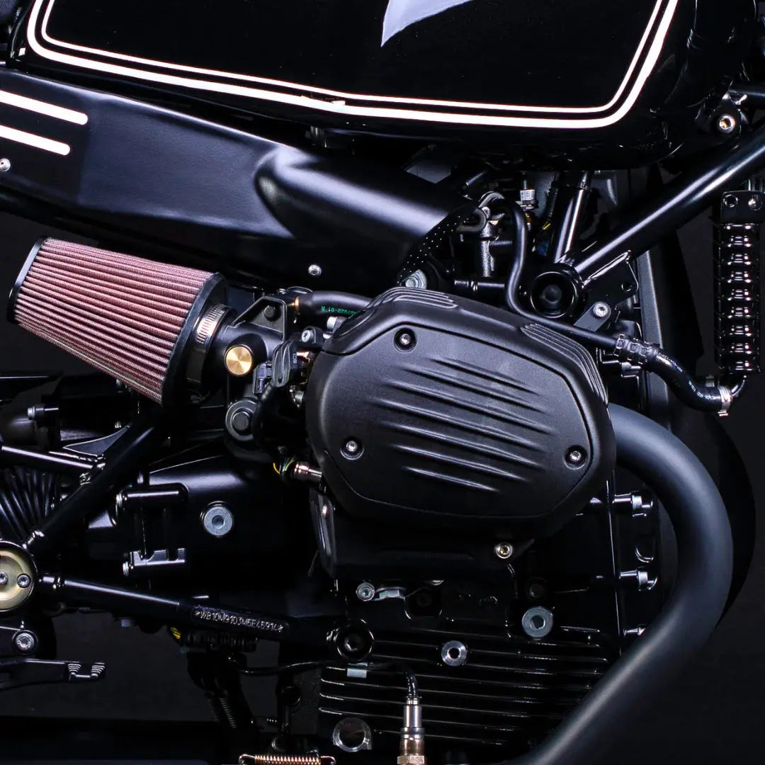 Caches-Culbuteurs BMW R NineT FCR Accessoires - cache monte sur le boxer a cote du filtre a air