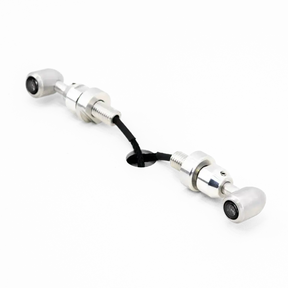 Clignotants Arrière 3-en-1 Mini Bates BMW R18 FCR Original - clignotant finition Brossé vu de trois quarts dos