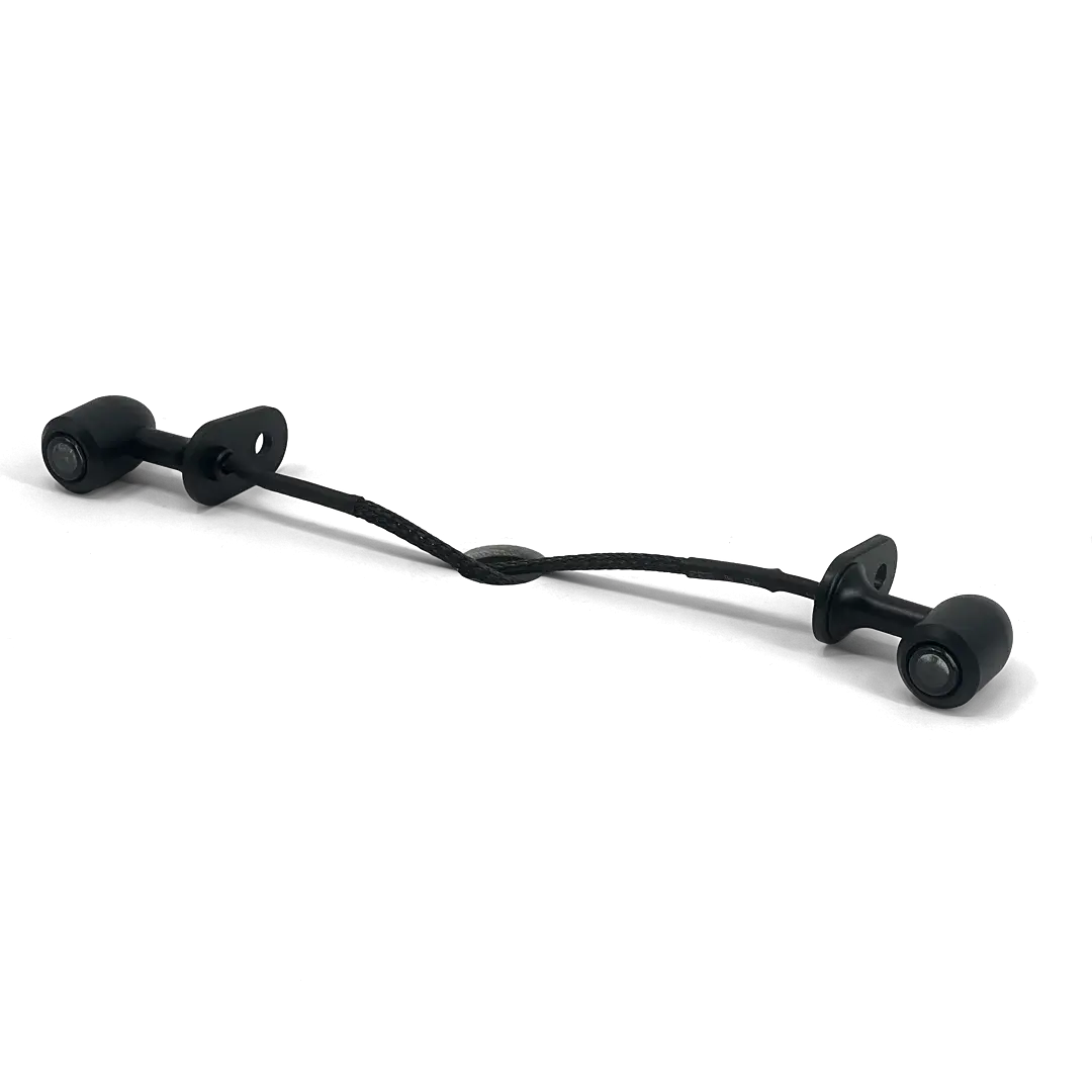 Clignotant Mini Bates FCR Accessoires noir monté sur platine, éclairage LED et design vintage discret