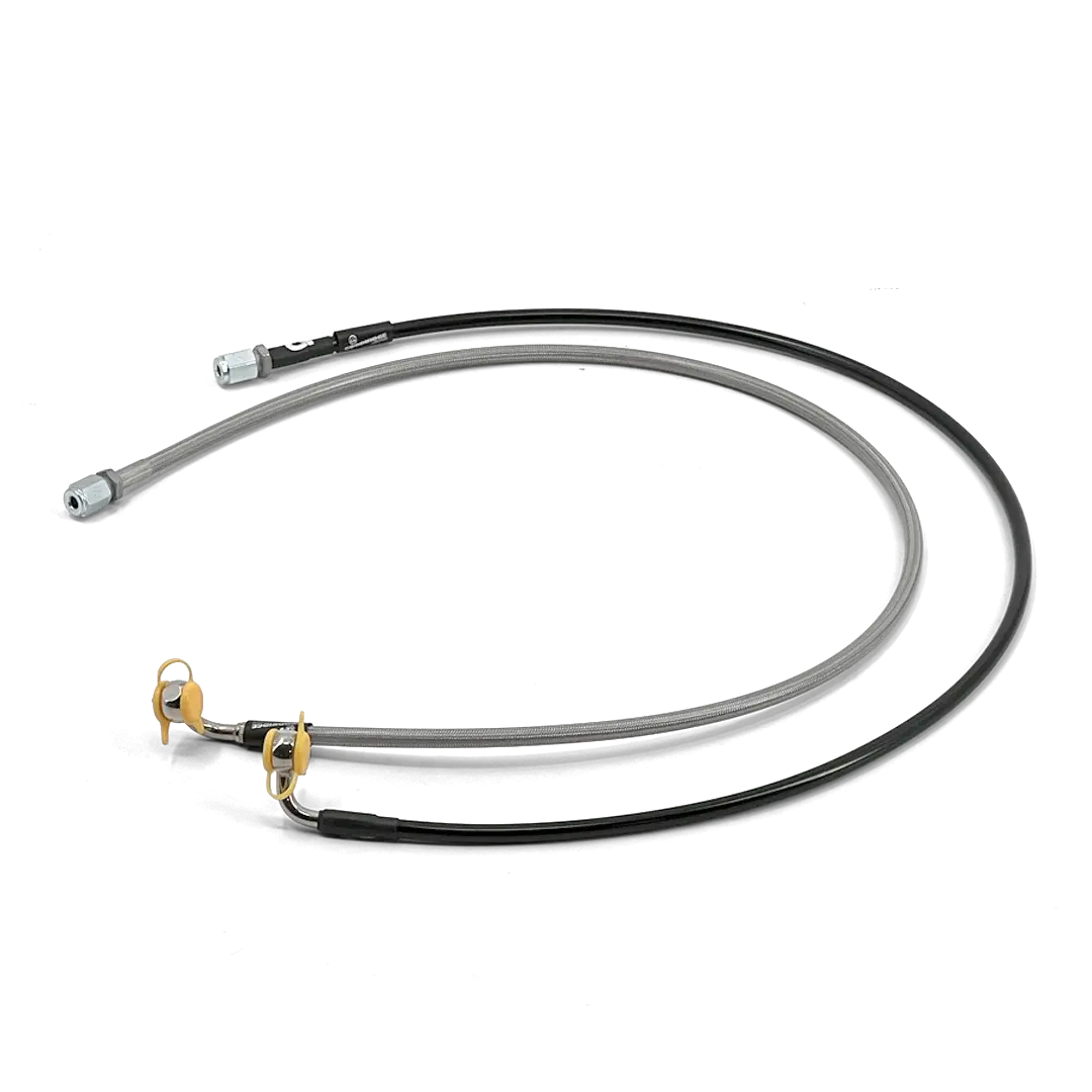 Durite de frein Banjo 90° FCR Accessoires pour Triumph Modern Classics, flexible aviation avec raccord coudé 90°