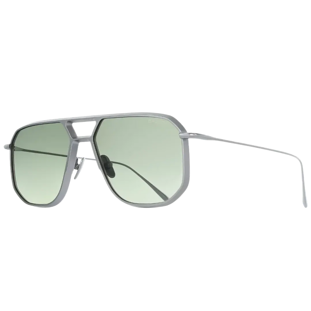 Lunettes soleil moto Brett Ed Sun Argent - vue trois quarts verres polarisants Divel inspirés aéronautique