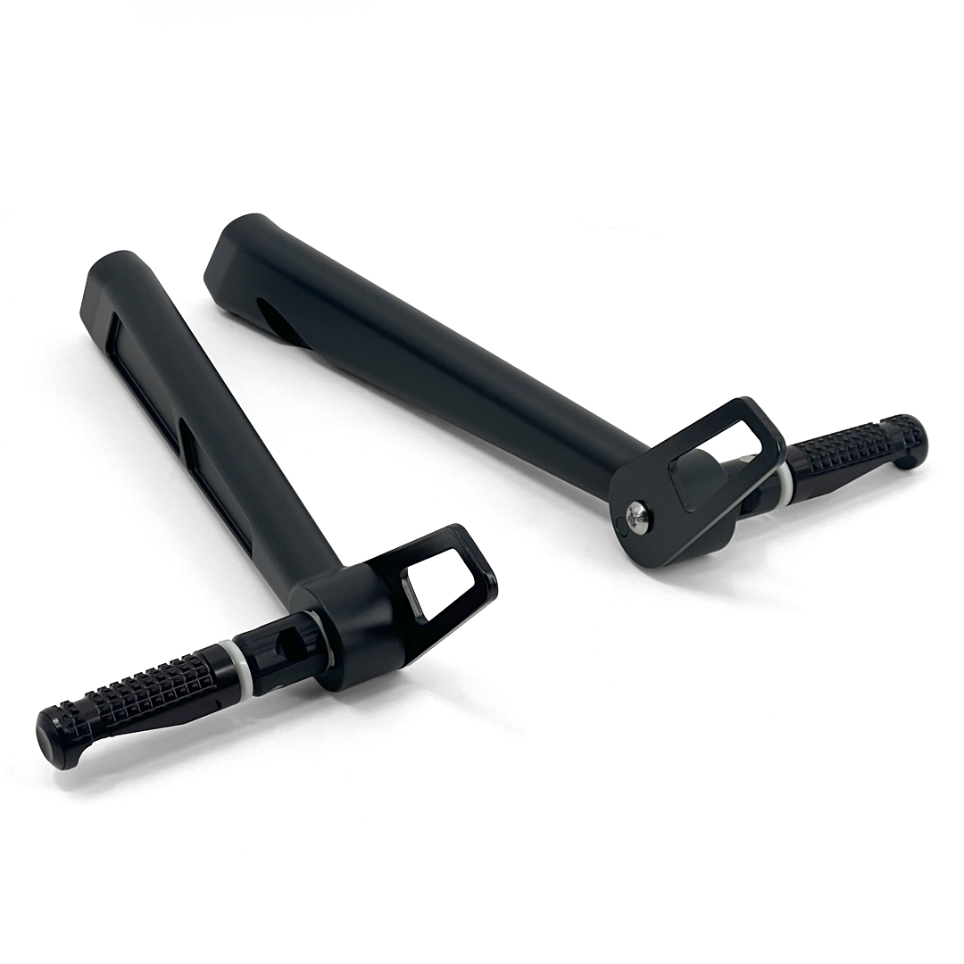 Supports repose-pieds passager FCR Accessoires pour BMW R nineT, vue arrière et fixation châssis