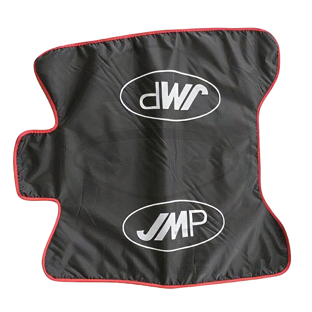 Protège-réservoir moto universel JMP en nylon antidérapant, vue à plat