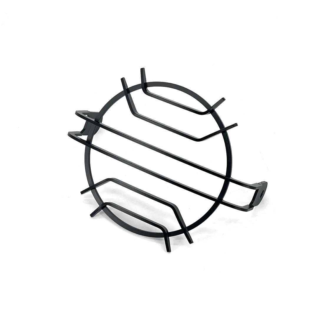 Grille de phare Triumph Scrambler 400 noir époxy - vue trois quarts droite