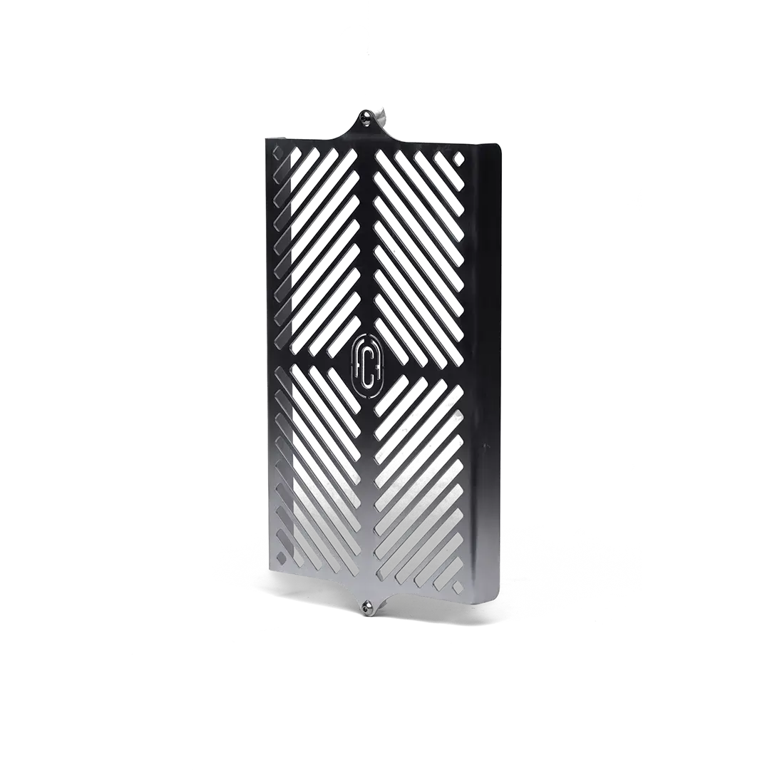 Radiator guard Triumph Modern Classic aluminium finition brute accessoire protection moto premium
