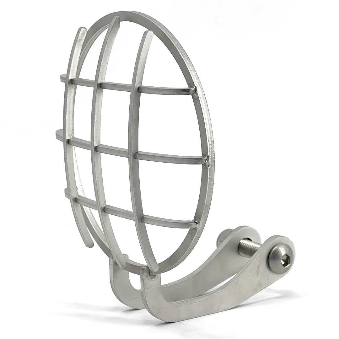 Headlight Grill brushed stainless steel FCR Accessoires - premium accessory to protect the original Triumph Bobber headlight.