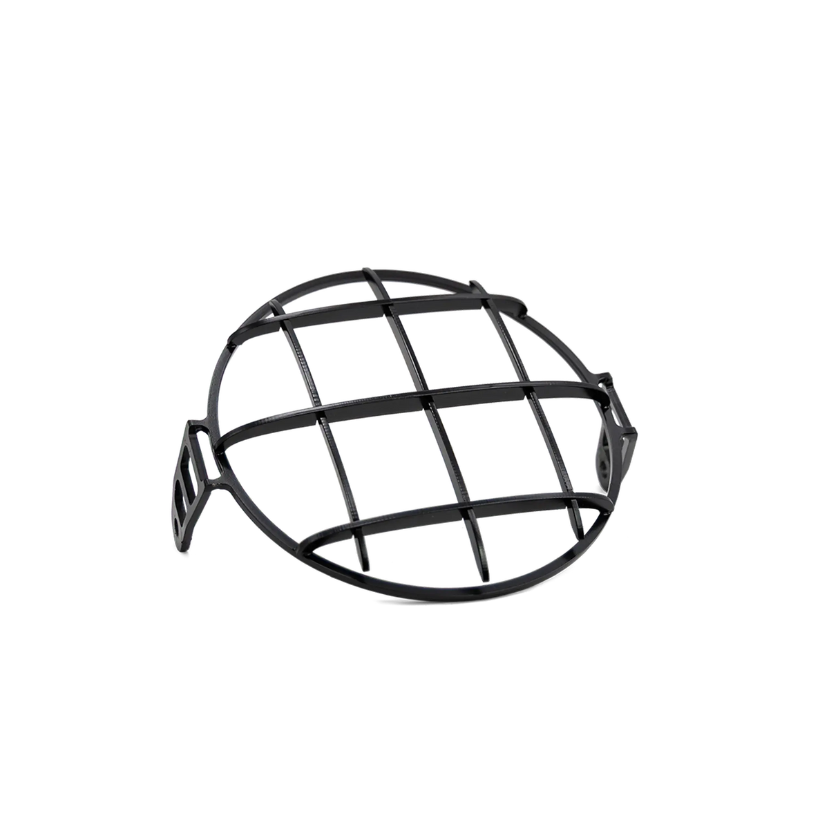 Grille de phare noire pour phare d’origine Triumph Bonneville T100 et T120, vue de face plongeante - FCR Accessoires
