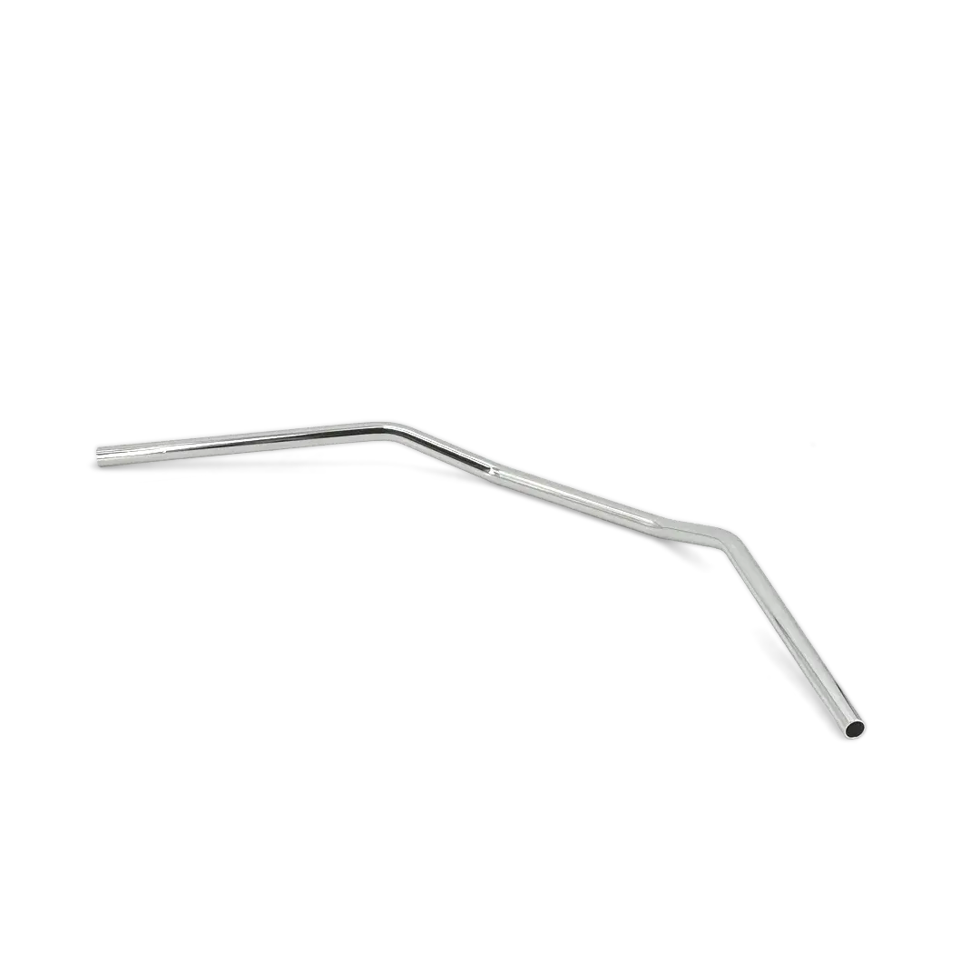 Guidon Alienor chromé - vue trois quarts cintre et retour 200 mm