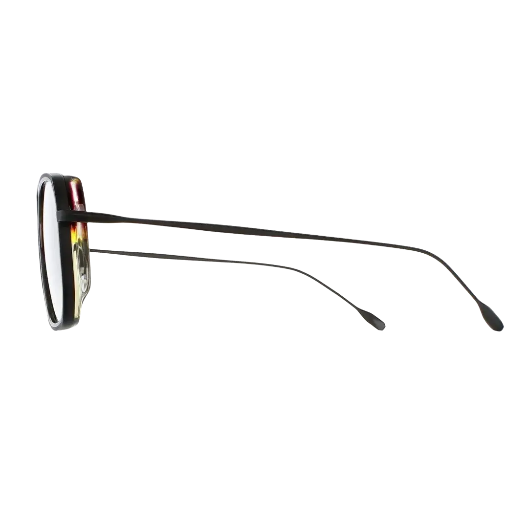 Lunettes soleil moto Brett Jarno Sun Noir - vue de profil branches inox 304 compatibles port sous casque moto
