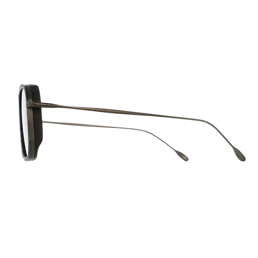 Lunettes soleil moto Brett Jarno Sun Crystal Grey - vue de profil branches ultrafines inox 304 compatibles casque