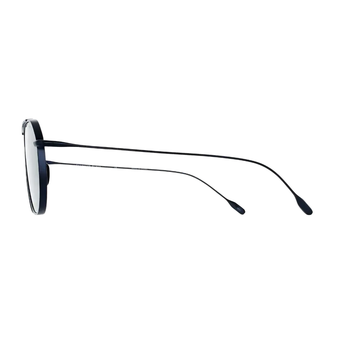 Lunettes soleil moto Brett Juan Sun Marine - vue de profil branches ultrafines titane compatibles casque