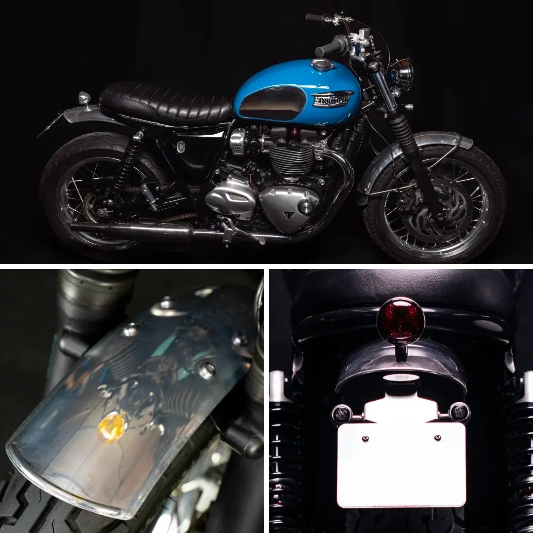 Complete mudguard kit Triumph