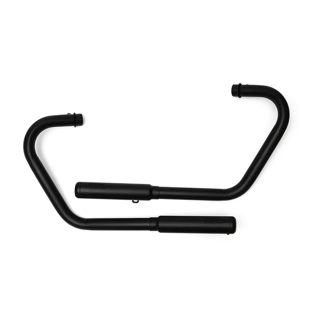 Ligne d’échappement FCR Original noire pour Triumph Bobber 1200 – silencieux noir satiné, look custom premium.