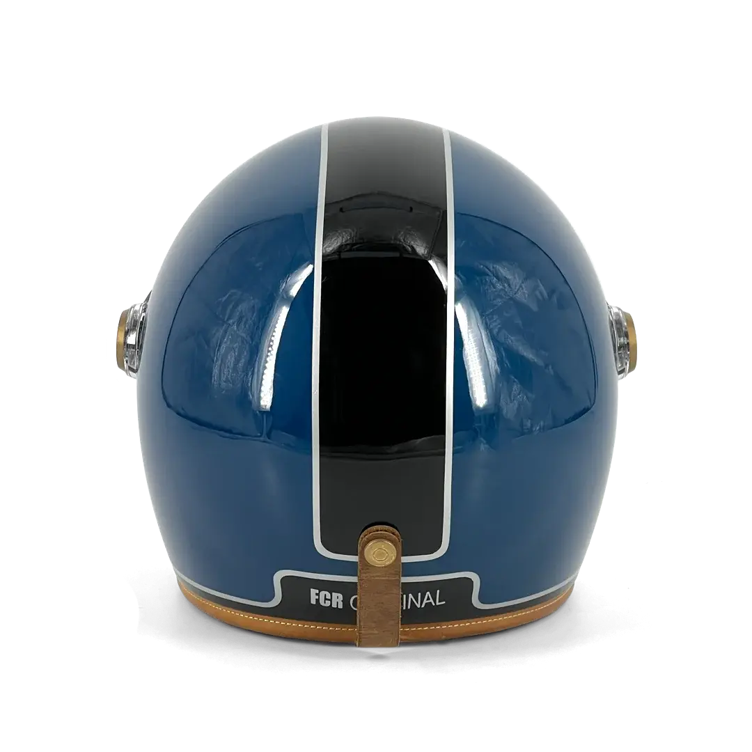 Casque Hedon Heroine Racer 2.0 Midnight Racer - vue arrière plaque FCR Original gravée sur bande noire