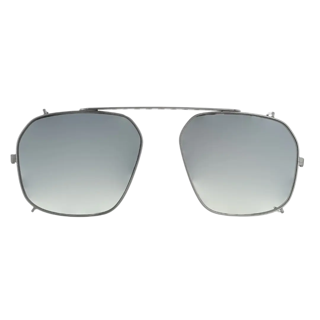 Lunettes soleil moto Brett Ralph Sun coloris Argent - vue de face acétate épais collection Bold format compact
