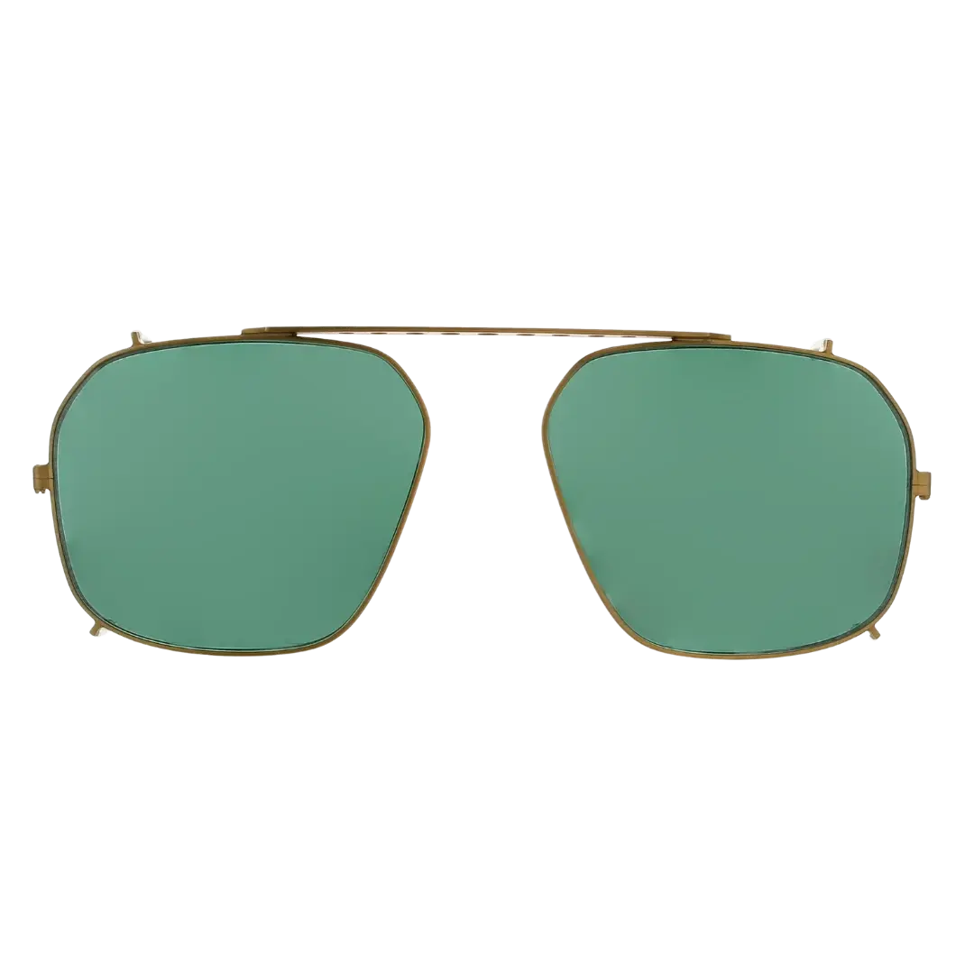 Lunettes soleil moto Brett Ralph Sun coloris Gun vert kaki - vue de face acétate épais scrambler off-road