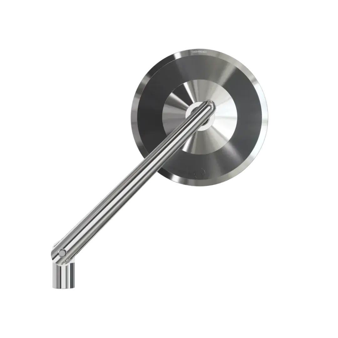 Rétroviseur Highsider Montana argent - vue détail système de fixation