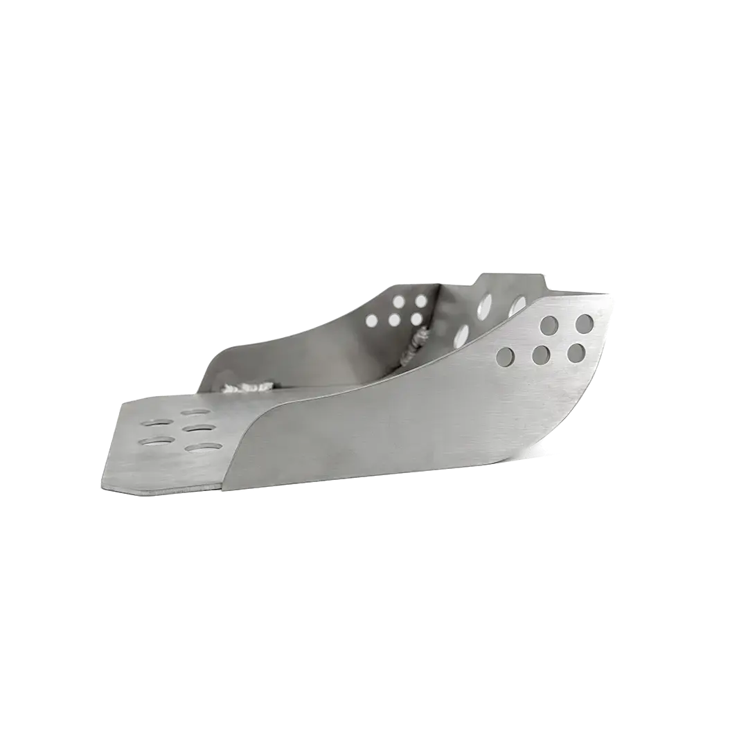 Sabot moteur Triumph aluminium brossé protection moteur design technique FCR Original