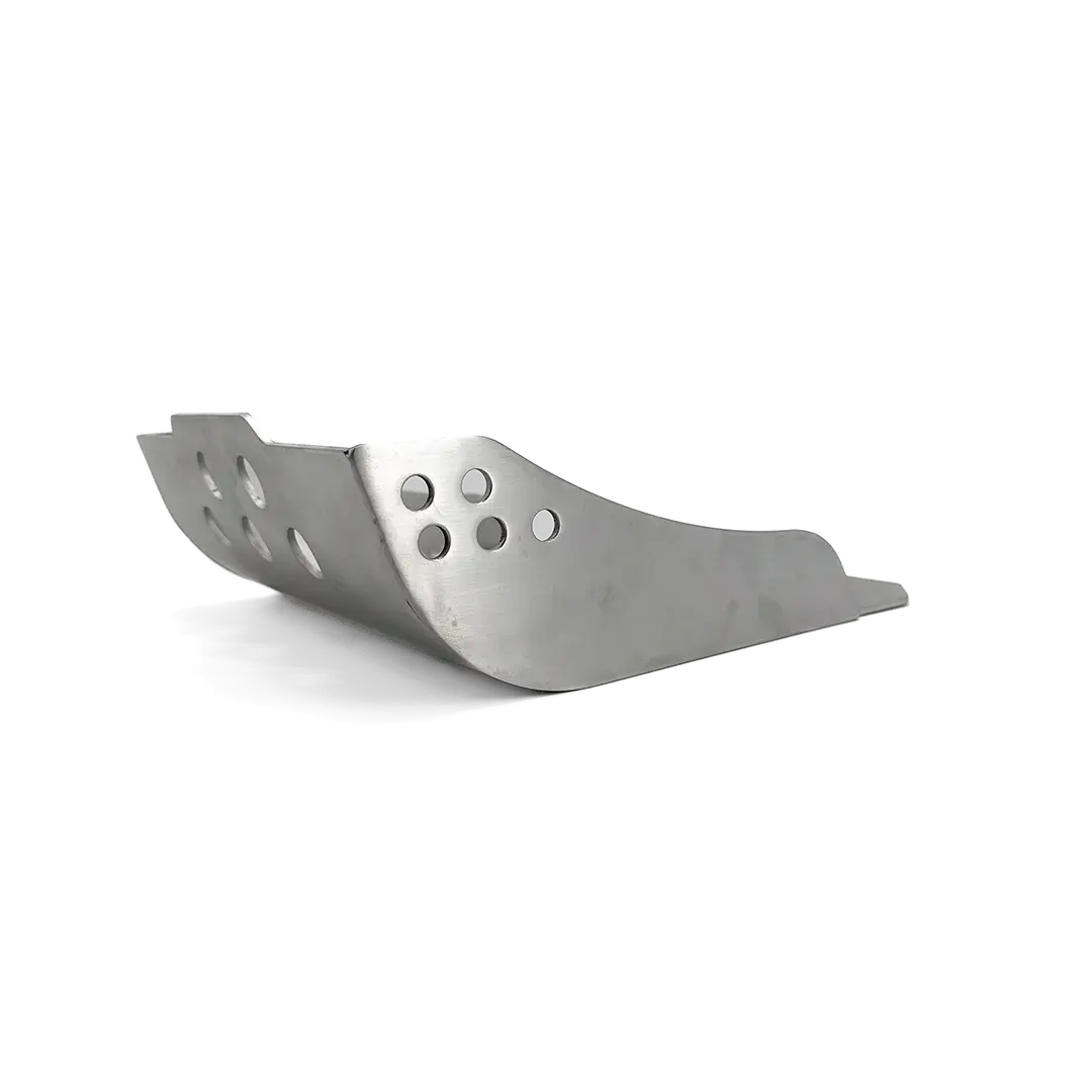 Sabot moteur Triumph aluminium brossé protection moteur design technique FCR Original